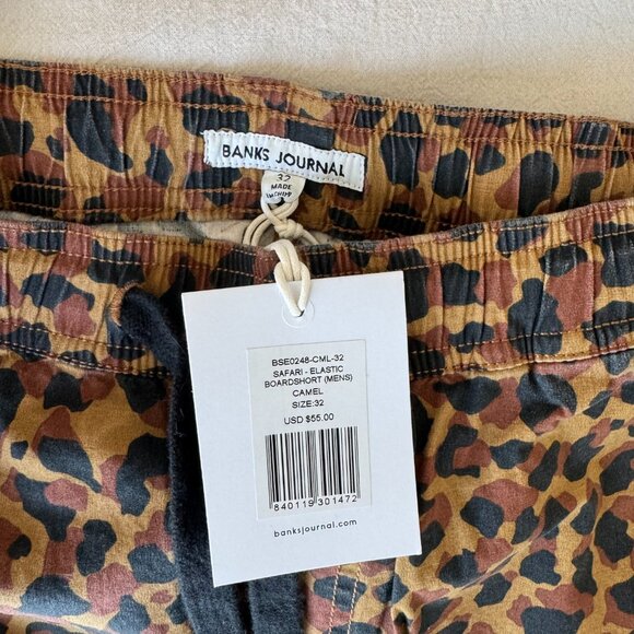 Banks Journal Men's Safari Board Shorts NWT 32 - Picture 6 of 7